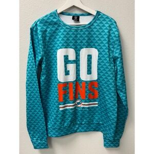 Miami Dolphins Mens NFL Team Apparel Pullover‎ Sweatshirt Football Go Fins